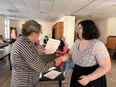 Tanúsítvány átadás