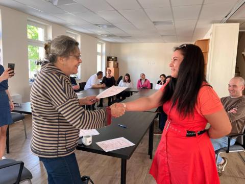 Tanúsítvány átadás