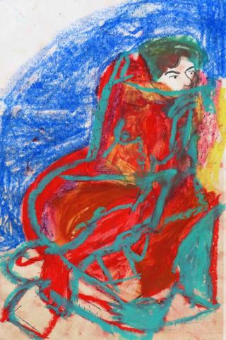 Tárász Mannon (Felcsúti úti Lakóotthon) alkotása Matisse grafikája alapján